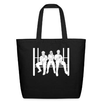 Smartphone Train Cellphone Mobile Phone - Eco-Friendly Cotton Tote - black - Front