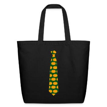 Pumpkin Tie Pumpkins - Eco-Friendly Cotton Tote - black - Front