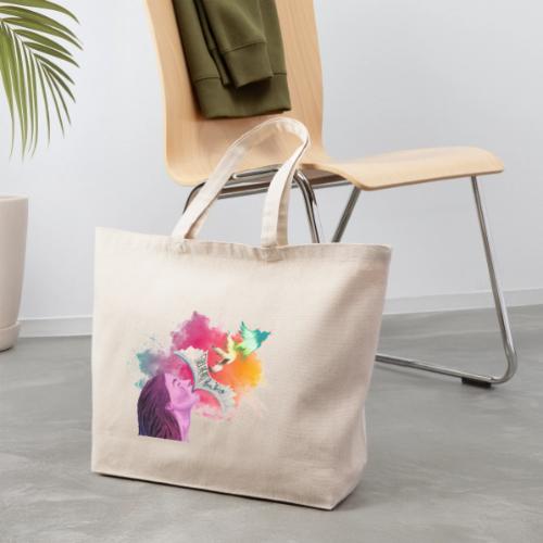 Cover Art, Color Burst Cut Out - Eco-Friendly Cotton Tote
