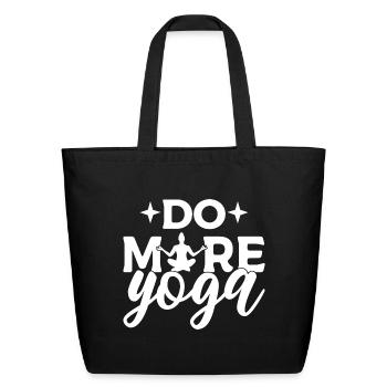 Do More Yoga Yoga Instructor - Eco-Friendly Cotton Tote - black - Front