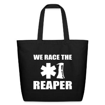We Race The Reaper Paramedic - Eco-Friendly Cotton Tote - black - Front