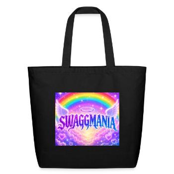 Swaggmania Angel Rainbow - Eco-Friendly Cotton Tote - black - Front