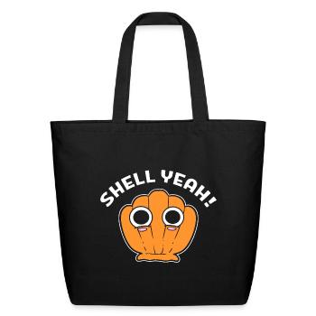 Shell Yeah Sea Lover - Eco-Friendly Cotton Tote - black - Front