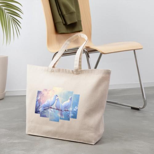 Symbols of Peace and Serenity - Eco-Friendly Cotton Tote