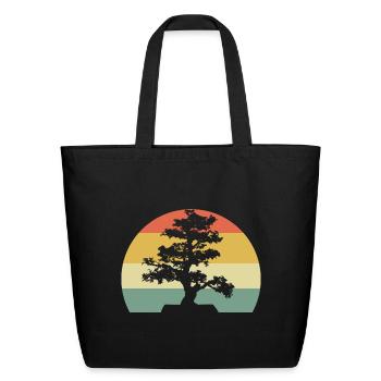 Bonsai Master Bonsai Enthusiast - Eco-Friendly Cotton Tote - black - Front