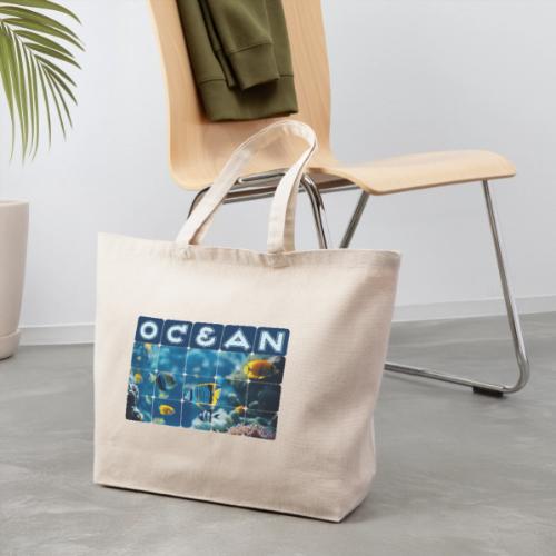 Ocean: Underwater Radiance - Eco-Friendly Cotton Tote