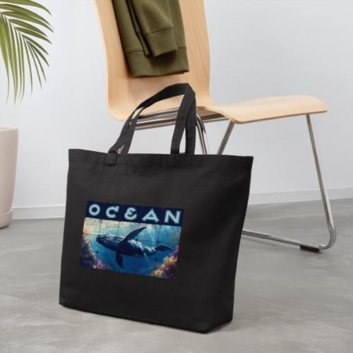 Ocean: Majestic Deep - Eco-Friendly Cotton Tote