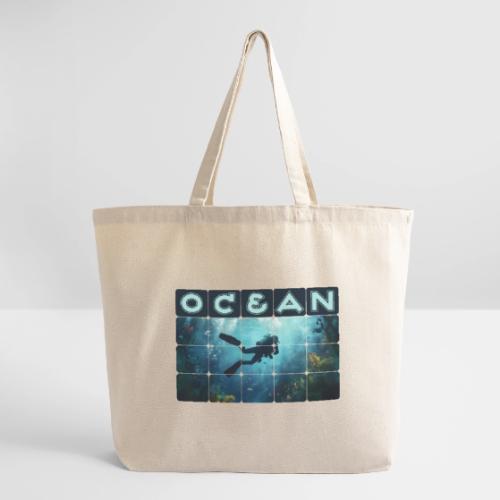 Ocean: Beneath the Blue - Eco-Friendly Cotton Tote