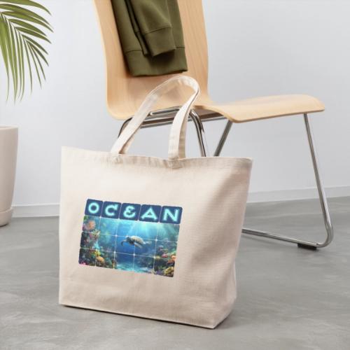 Ocean: Turtle Drift - Eco-Friendly Cotton Tote