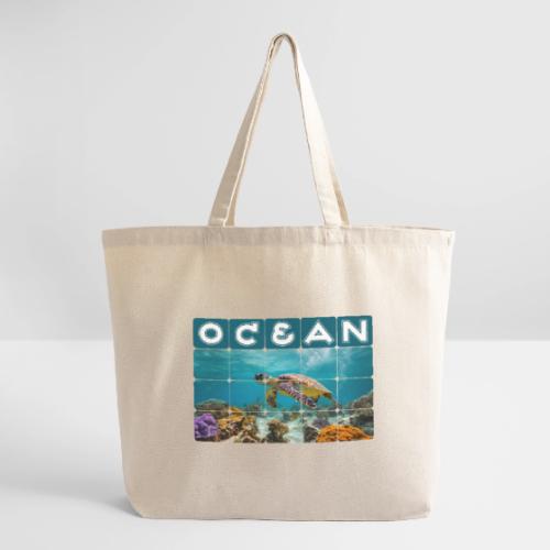 Ocean: Gentle Voyager - Eco-Friendly Cotton Tote