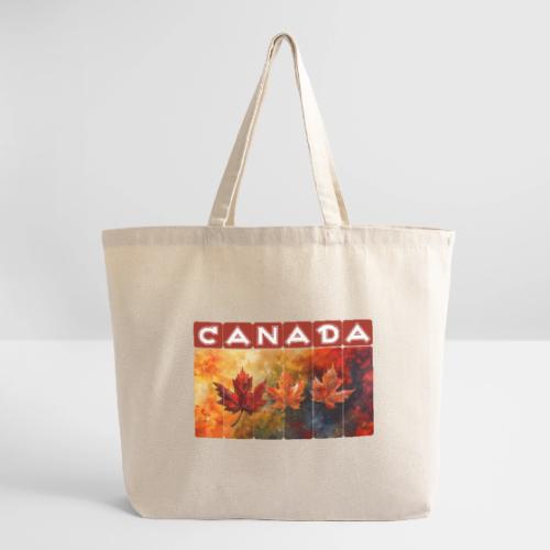 Painted Canada Leaves - Eco-Friendly Cotton Tote