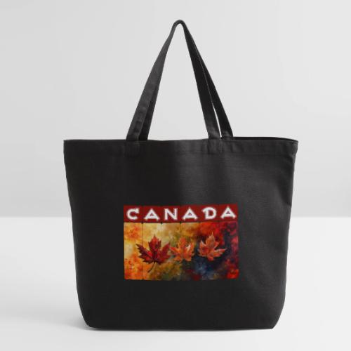 Painted Canada Leaves - Eco-Friendly Cotton Tote