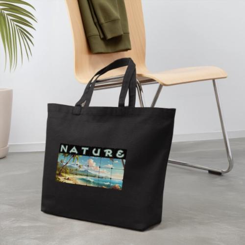 Nature: Sun-Kissed Shore - Eco-Friendly Cotton Tote