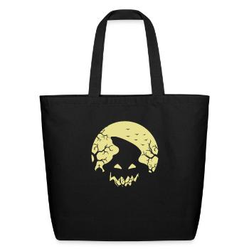 Pumpkin - Eco-Friendly Cotton Tote - black - Front