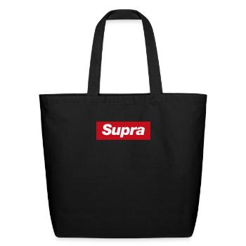 Supra - Eco-Friendly Cotton Tote - black - Front