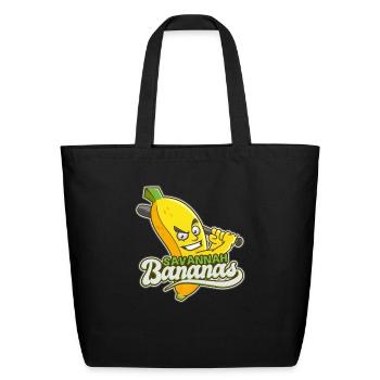 Banana - Eco-Friendly Cotton Tote - black - Front