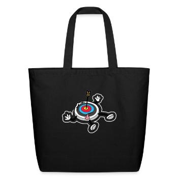 DEAD ARCHERY TARGET - Eco-Friendly Cotton Tote - black - Front