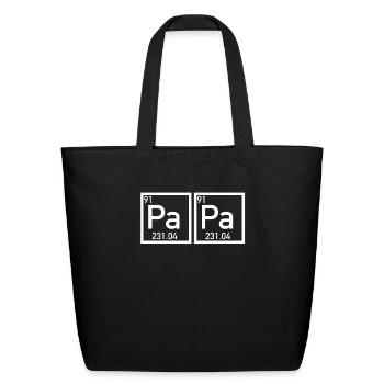 Papa - Eco-Friendly Cotton Tote - black - Front