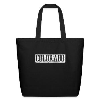 Colorado Travel Traveling - Eco-Friendly Cotton Tote - black - Front