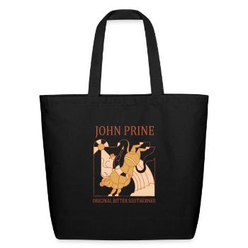 John Prine - Eco-Friendly Cotton Tote - black - Front