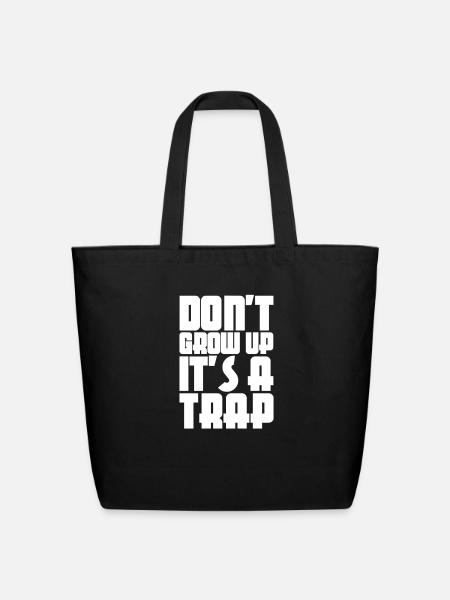 Funny Sayings - Eco-Friendly Cotton Tote - black