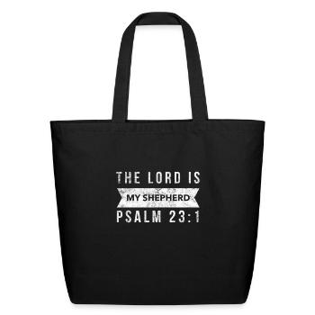 Christian Clothes & Psalm Bible - Eco-Friendly Cotton Tote - black - Front