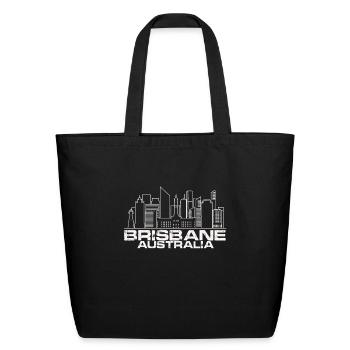 Brisbane Skyline - Eco-Friendly Cotton Tote - black - Front