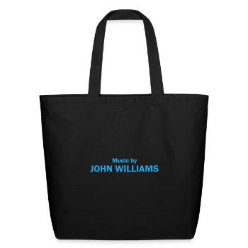 Music by John Williams - Eco-Friendly Cotton Tote - black - Front
