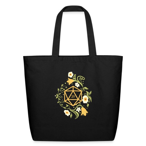 Polyhedral D20 Dice of the Druid - Eco-Friendly Cotton Tote