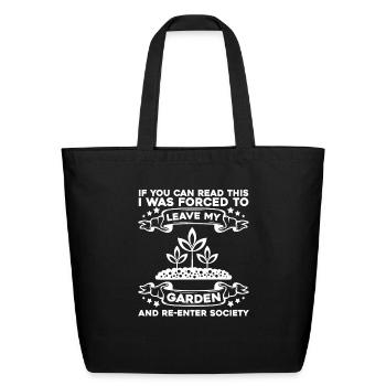 Gardening Garden Gardener - Eco-Friendly Cotton Tote - black - Front
