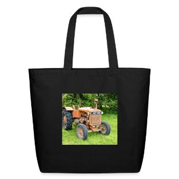 a vintage allis chalmers tractor socks - Eco-Friendly Cotton Tote - black - Front