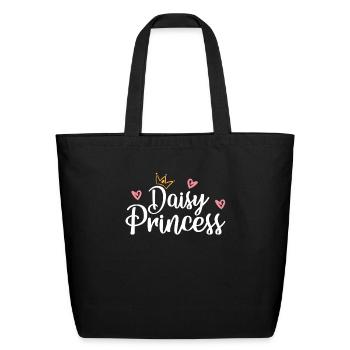 Daisy Garden Gardening Gardener - Eco-Friendly Cotton Tote - black - Front