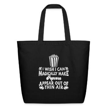 Popcorn - Eco-Friendly Cotton Tote - black - Front
