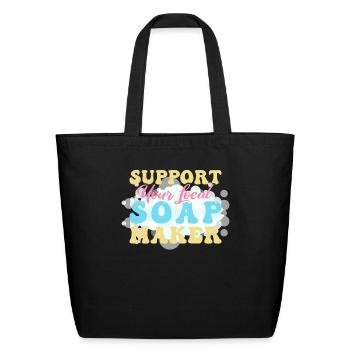 Soap Making Soap Maker - Eco-Friendly Cotton Tote - black - Front