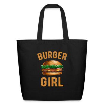 Cheeseburger Girls Burger Girl - Eco-Friendly Cotton Tote - black - Front