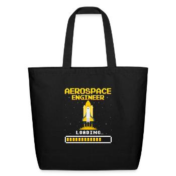 Aerospace Engineering in Progress Future Aerospace - Eco-Friendly Cotton Tote - black - Front