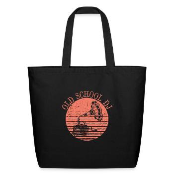 Old School DJ Music Old School DJ Music gift inspi - Eco-Friendly Cotton Tote - black - Front