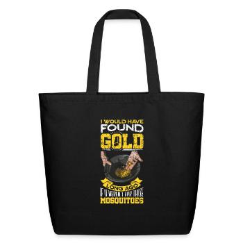 Gold Panning Gold Mining - Eco-Friendly Cotton Tote - black - Front
