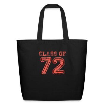 GRADUATION 1972 class of 1972 - Eco-Friendly Cotton Tote - black - Front