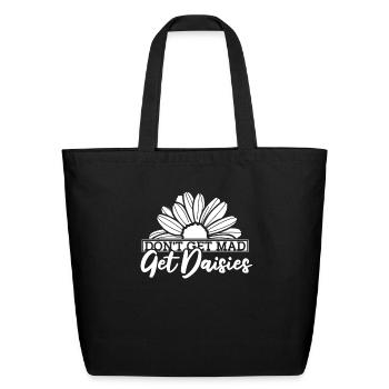 Daisy Garden Gardening Gardener - Eco-Friendly Cotton Tote - black - Front