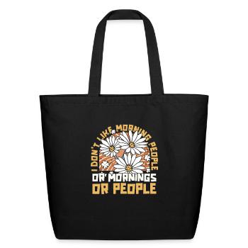Daisy Garden Gardening Gardener - Eco-Friendly Cotton Tote - black - Front