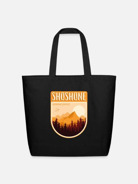 Shoshone National Forest - Eco-Friendly Cotton Tote - black