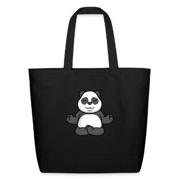 Yoga Instructor Yogi Zen Meditation - Eco-Friendly Cotton Tote - black - Front