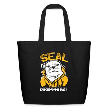 Seal Of Disapproval Seal Animal Marine Biologist - Eco-Friendly Cotton Tote - black - Front