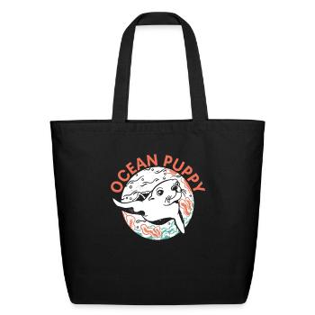 Ocean Puppy Seal Whisperer Animal Marine Biologist - Eco-Friendly Cotton Tote - black - Front
