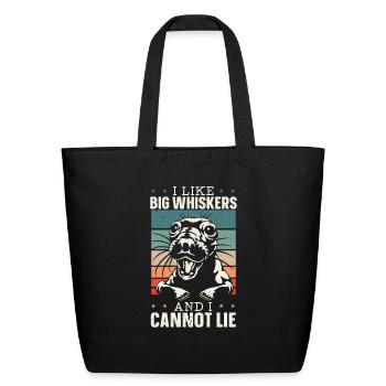 I Like Big Whiskers And I Cannot Lie Seal Lover - Eco-Friendly Cotton Tote - black - Front