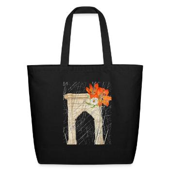 Ancient Roman Gate - Eco-Friendly Cotton Tote - black - Front