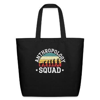 Anthropology Squad Science Prehistoric Archaeology - Eco-Friendly Cotton Tote - black - Front
