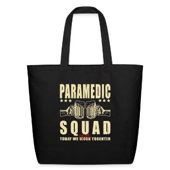 Paramedic Party Crew | Paramedic Squad - Eco-Friendly Cotton Tote - black - Front