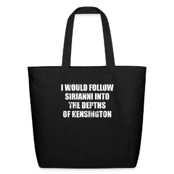 I would follow Sirianni into the depths of Kensing - Eco-Friendly Cotton Tote - black - Front